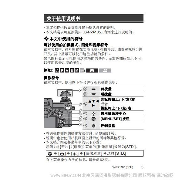 松下【數(shù)碼相機(jī)】DC-S1MGK-K使用說明書 S1 單反 說明書下載 使用手冊 pdf 免費 操作指南 如何使用 快速上手
