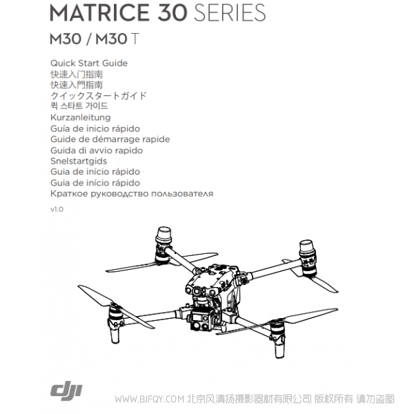 DJI 大疆 經(jīng)緯 M30 系列 快速入門指南 說明書下載 使用手冊 pdf 免費 操作指南 如何使用 快速上手