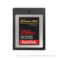 閃迪 SDCFE-256G-ZN4IN 至尊超極速™ CFexpress™ Type B 存儲(chǔ)卡 SanDisk 產(chǎn)品 CFE256GB 256 GB  1700MB 速度