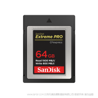 閃迪 SDCFE-064G-ZN4IN 至尊超極速™ CFexpress™ Type B 存儲(chǔ)卡 SanDisk 產(chǎn)品 1DX3 存儲(chǔ)卡 64G 