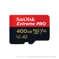 SanDisk閃迪 SDSQXCZ-400G-ZN6MA 400G B 高性能A2運(yùn)動(dòng)相機(jī)卡無(wú)人機(jī)TF卡存儲(chǔ)卡microSD卡手