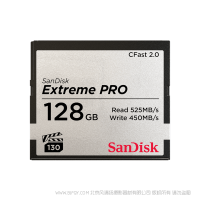 sandisk閃迪 SDCFSP-128G-Z46D  128GB CFast2.0 高速相機(jī)存儲卡515M XC10 XC15 1DX2 悟2