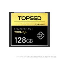 天碩(TOPSSD) 200MB/s CF卡_128GB [禮盒裝] 寫入180mb cf 一代存儲(chǔ)卡,適用于 尼康D5