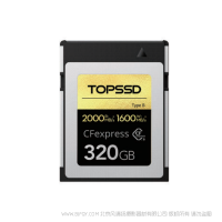 天碩 TOPSSD CFE卡 CFexpress Type B儲(chǔ)存卡 適用于 EOSR5 C500MarkII 1DX3 D6 2000MB/秒 160GB 320GB 