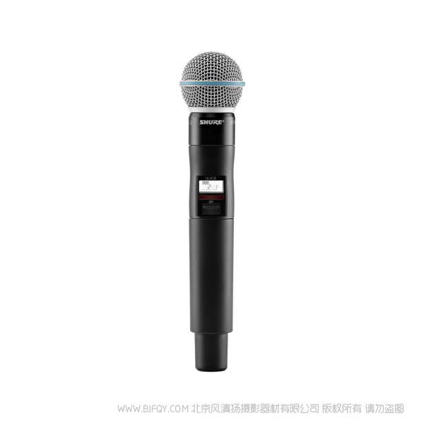 Shure 舒爾 QLXD2/B58A QLXD24/BETA58A 話(huà)筒配備QLXD2手持式發(fā)射機(jī) QLX-D™數(shù)字無(wú)線(xiàn)系統(tǒng)之手持式無(wú)線(xiàn)發(fā)射機(jī)。