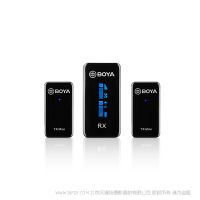 BOYA 博雅 BY-XM6-S2 Mini 2.4GHz迷你雙通道無線麥克風系統(tǒng) 3.5口 TRS 1V2 一拖二 